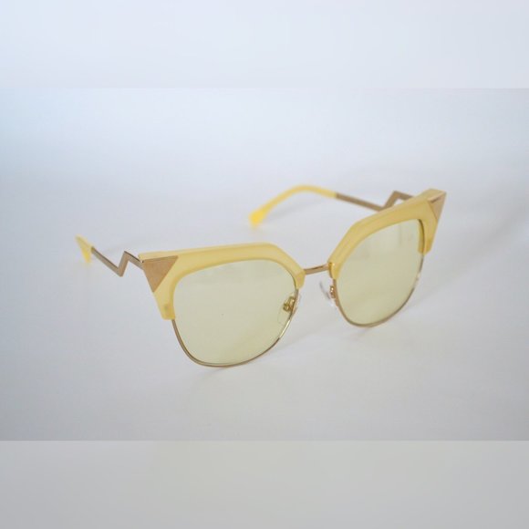 FENDI FF 0149/S 040G YELLOW & SMOKE FL SILVER - Picture 4 of 10